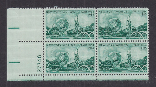 # 1244 (1964) Worlds Fair - PB, LL #27746, MNH