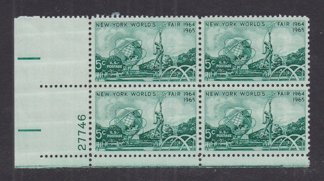 # 1244 (1964) Worlds Fair - PB, LL #27746, MNH