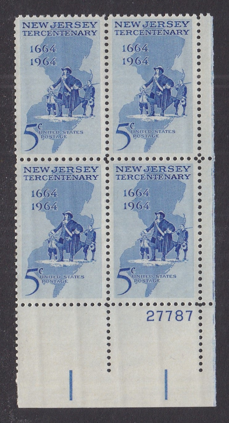 # 1247 (1964) New Jersey - PB, LR #27787, MNH