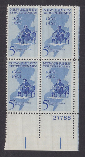 # 1247 (1964) New Jersey - PB, LR #27788, MNH