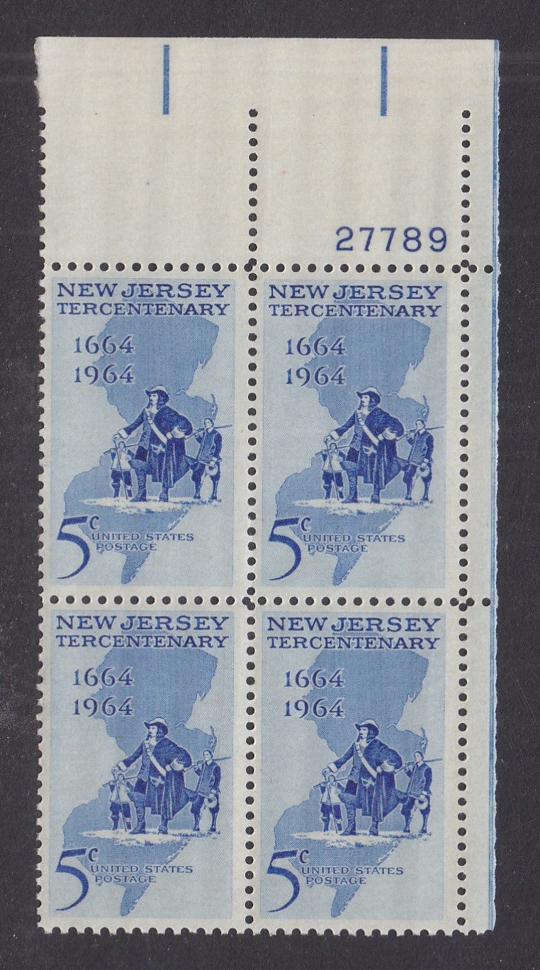# 1247 (1964) New Jersey - PB, UR #27789, MNH