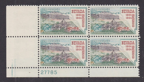 # 1248 (1964) Nevada - PB, LL #27785, XF MNH