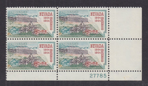 # 1248 (1964) Nevada - PB, LR #27785, MNH