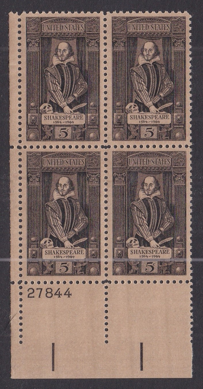 # 1250 (1964) Shakespeare - PB, LL #27844, MNH