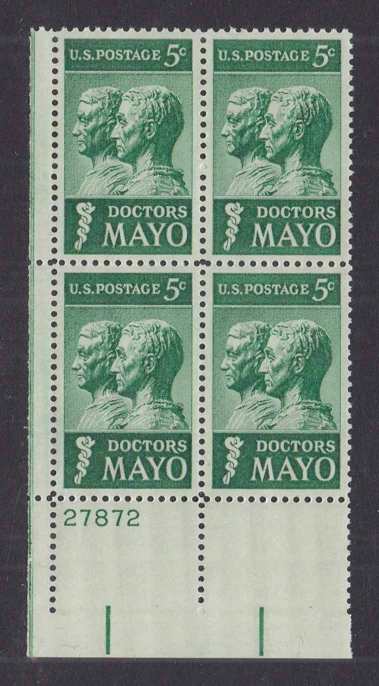 # 1251 (1964) Doctors Mayo - PB, LL #27872, MNH