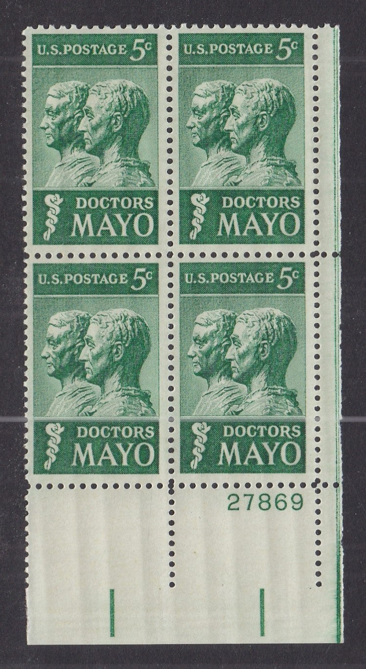 # 1251 (1964) Doctors Mayo - PB, LR #27869, MNH