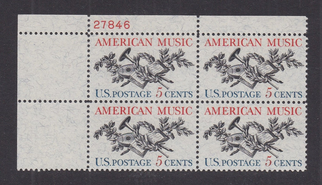 # 1252 (1964) Music - PB, UL #27846, MNH