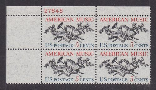 # 1252 (1964) Music - PB, UL #27848, MNH