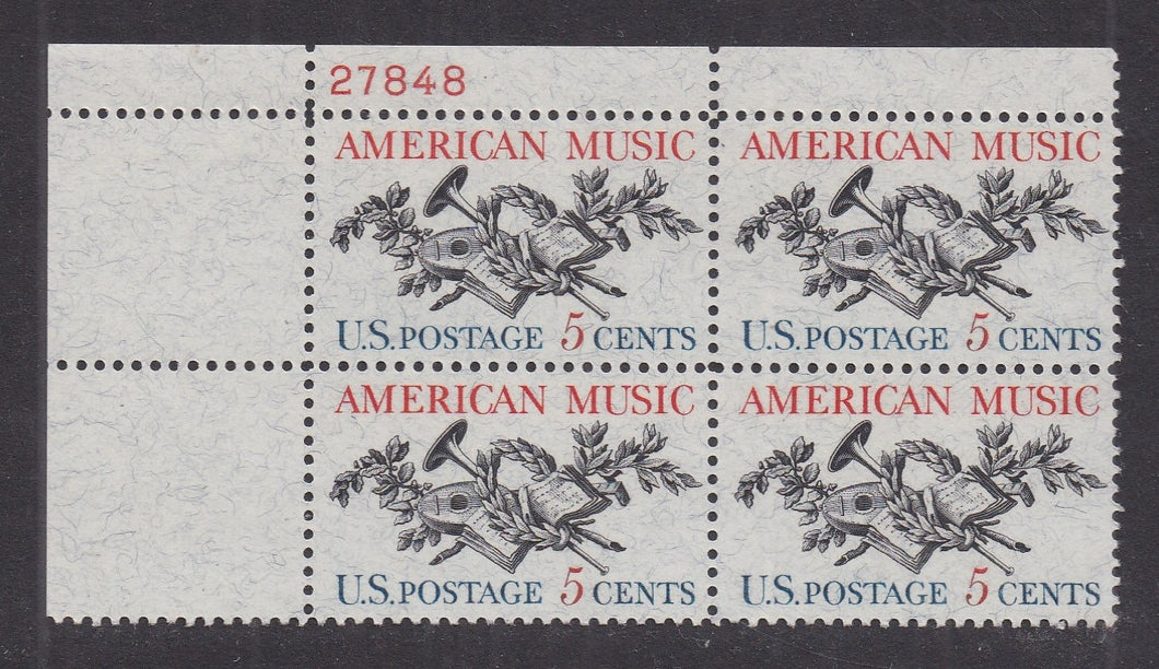 # 1252 (1964) Music - PB, UL #27848, MNH