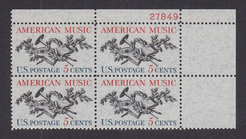 # 1252 (1964) Music - PB, UR #27849, MNH