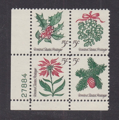# 1254-57 (1964) Christmas - PB, LL #27884, MNH