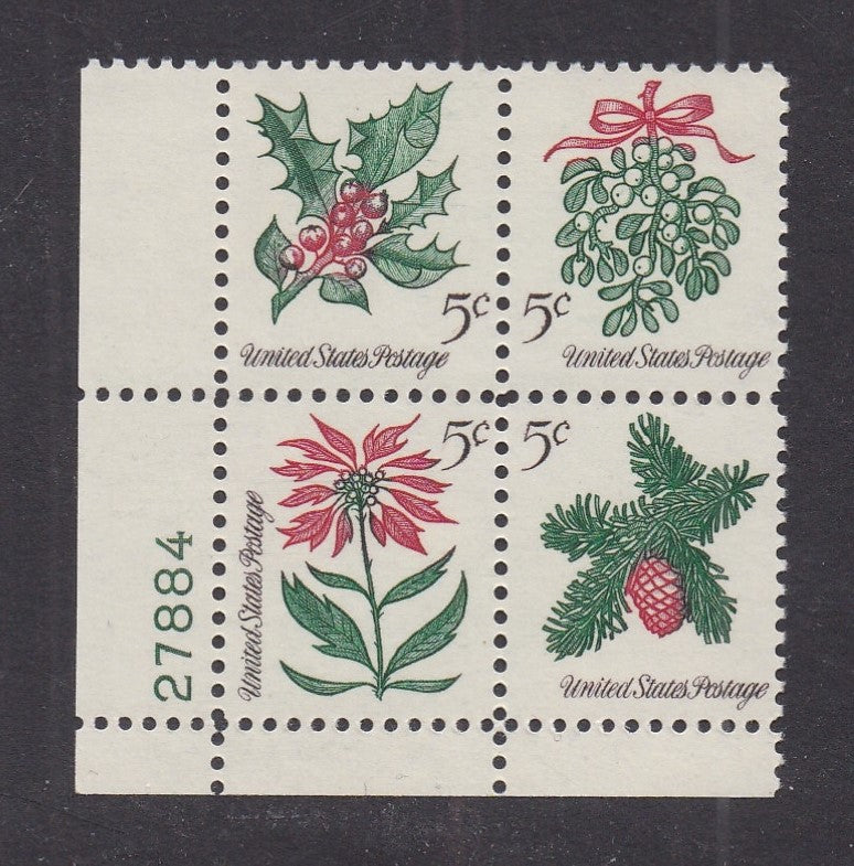 # 1254-57 (1964) Christmas - PB, LL #27884, MNH