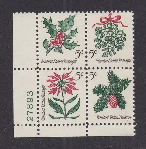 # 1254-57 (1964) Christmas - PB, LL #27893, MNH