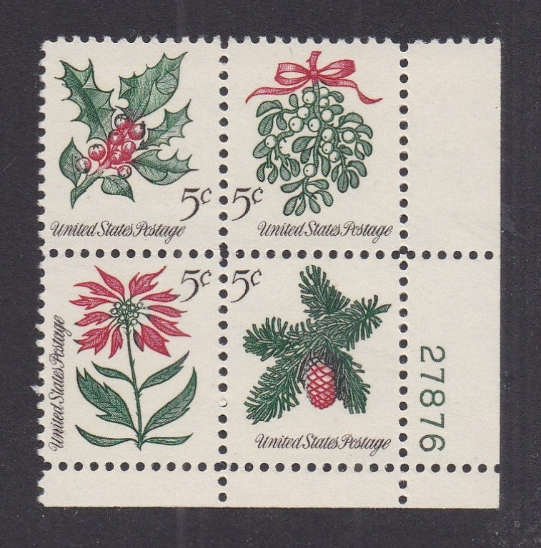 # 1254-57 (1964) Christmas - PB, LR #27876, MNH