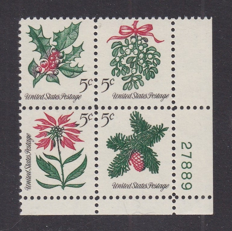 # 1254-57 (1964) Christmas - PB, LR #27889, MNH