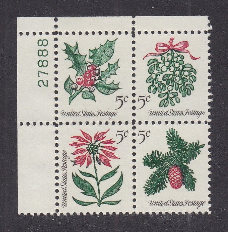 # 1254-57 (1964) Christmas - PB, UL #27888, MNH