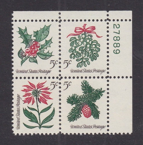 # 1254-57 (1964) Christmas - PB, UR #27889, MNH