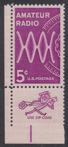 # 1260 (1964) Amateur Radio - Mr Zip sgl, LL, MNH