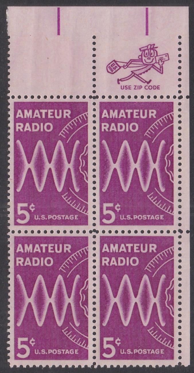 # 1260 (1964) Amateur Radio - Mr Zip BK/4, UR, MNH
