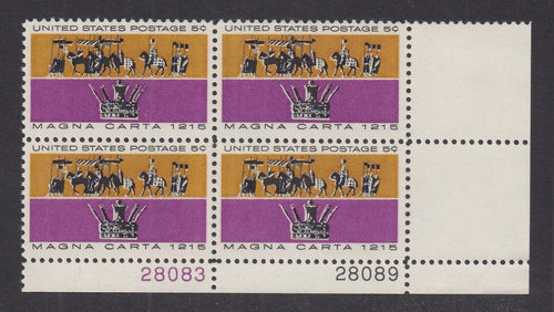 # 1265 (1965) Magna Carta - PB, LR #28083/28089, MNH