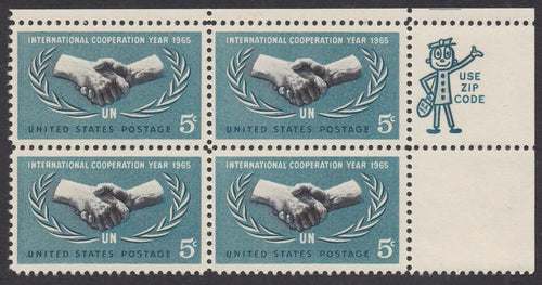 # 1266 (1965) UN Cooperation - Mr Zip BK/4, UR, MNH
