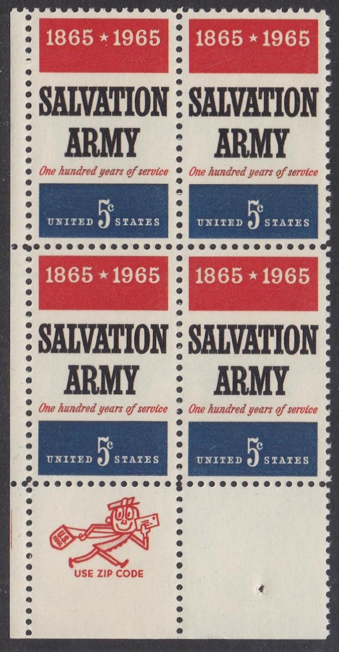 # 1267 (1965) Salvation Army - Mr Zip BK/4, LL, MNH