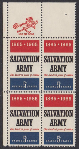 # 1267 (1965) Salvation Army - Mr Zip BK/4, UL, MNH
