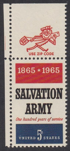 # 1267 (1965) Salvation Army - Mr Zip sgl, UL, MNH