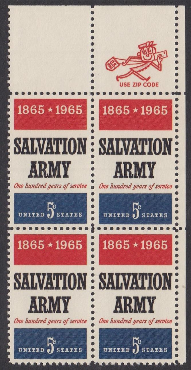 # 1267 (1965) Salvation Army - Mr Zip BK/4, UR, MNH