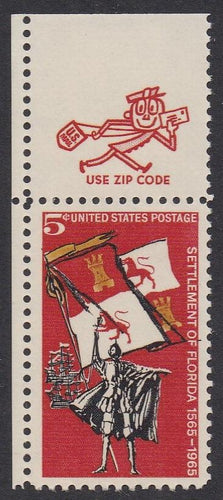 # 1271 (1965) Florida Settlement - Mr Zip sgl, UL, MNH