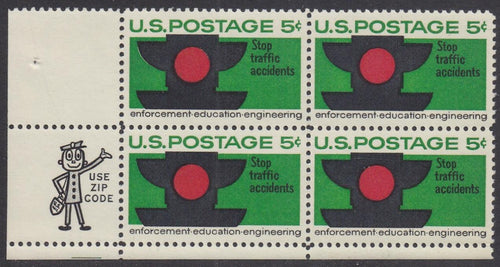 # 1272 (1965) Traffic Safety - Mr Zip BK/4, LL, MNH