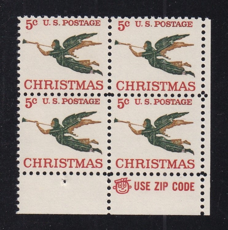 # 1276 (1965) Angel - Mr. Zip, BK/4, LR, MNH