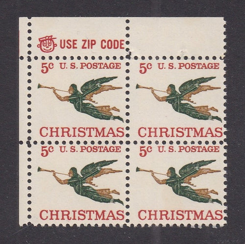 # 1276 (1965) Angel - Mr. Zip, BK/4, UL, MNH
