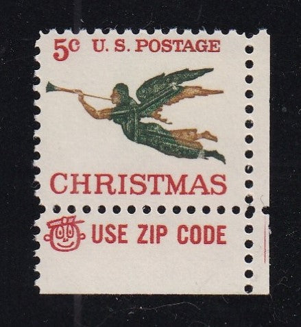 # 1276 (1965) Angel - Mr. Zip sgl, LR, MNH