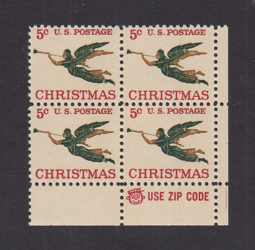 # 1276a (1965) Christmas Angel - Mr. Zip BK/4, LR, Tagged