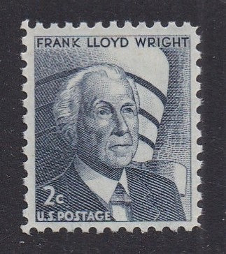 # 1280 (1966) Wright (2-3 large H + 2 V gum breakers) - Sgl, MNH