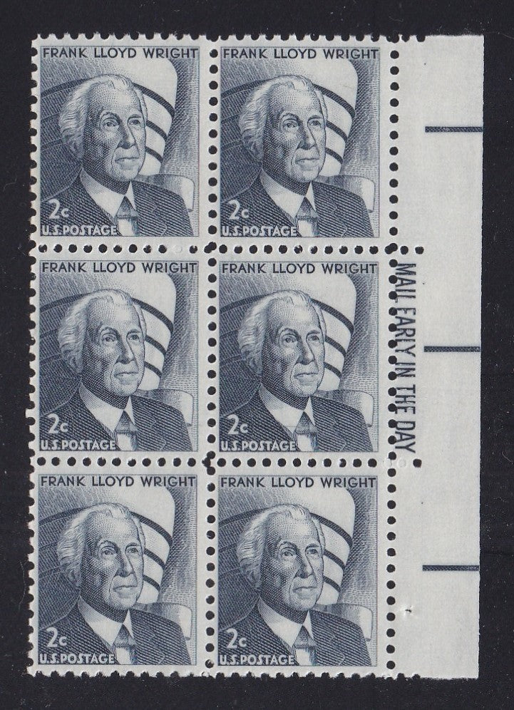 # 1280 (1966) Wright (white smooth gum) - ME BK/6, R, MNH