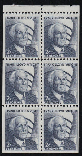 # 1280c (1971) Wright, DG - Bklt pane, VF MNH [1]