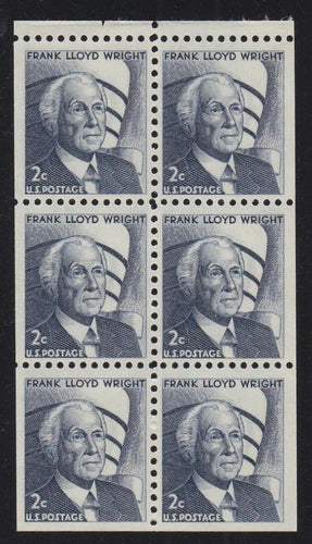 # 1280c (1971) Wright, DG - Bklt pane, VF MNH [2]