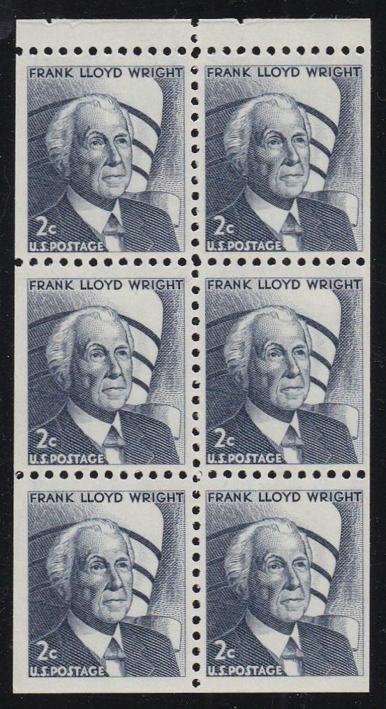 # 1280c (1971) Wright, DG - Bklt pane, VF MNH [4]