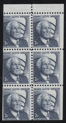 # 1280c (1971) Wright, SG - Bklt pane, F/VF MNH