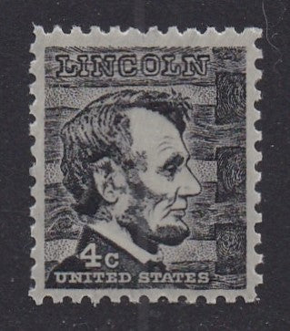 # 1282a (1965) Lincoln, Tagged - Sgl, MNH
