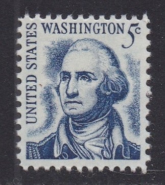 # 1283B (1967) Washington, Redrawn, SG (tan), Tagged - Sgl, MNH