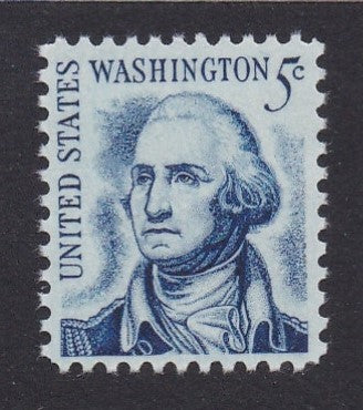 # 1283B (1967) Washington, Redrawn, SG (white), Tagged - Sgl, MNH