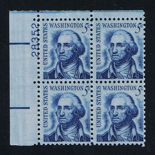 #1283 (1966) Washington, SG, Not Tagged - PB, UL #28352, MNH
