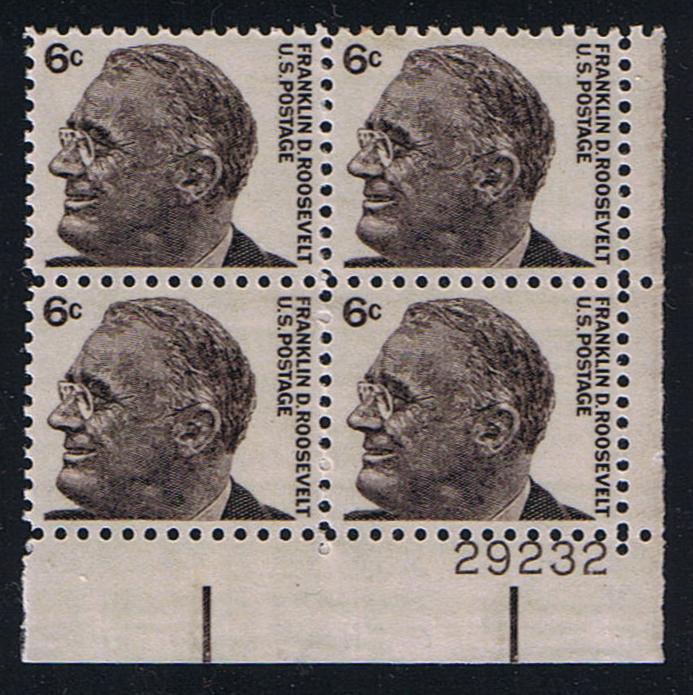 #1284a (1966) FDR, Tagged - PB, LR #29232, MNH