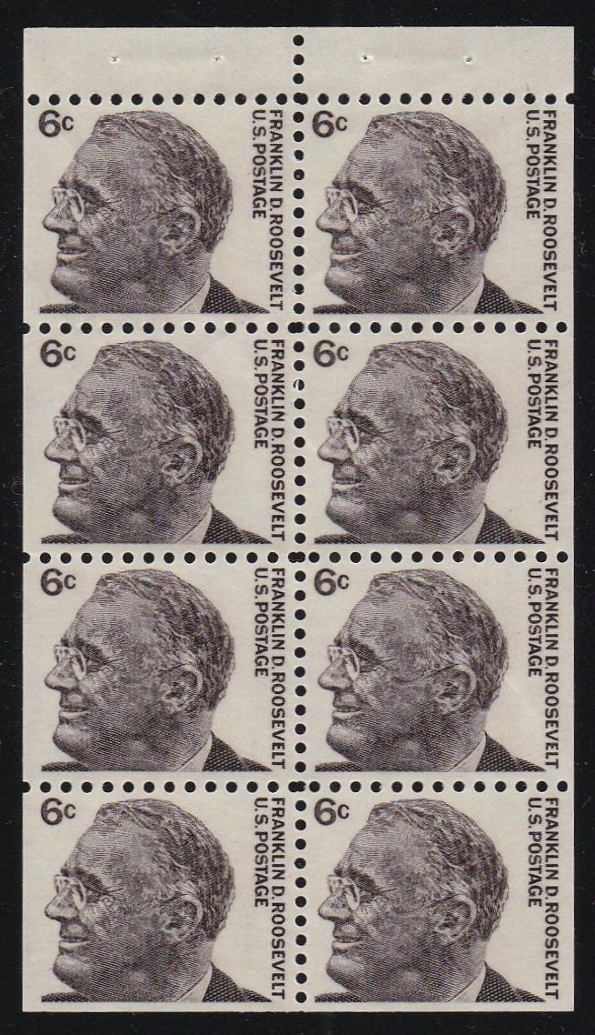 # 1284b (1967) FDR - Bklt pane, XF MNH [1]