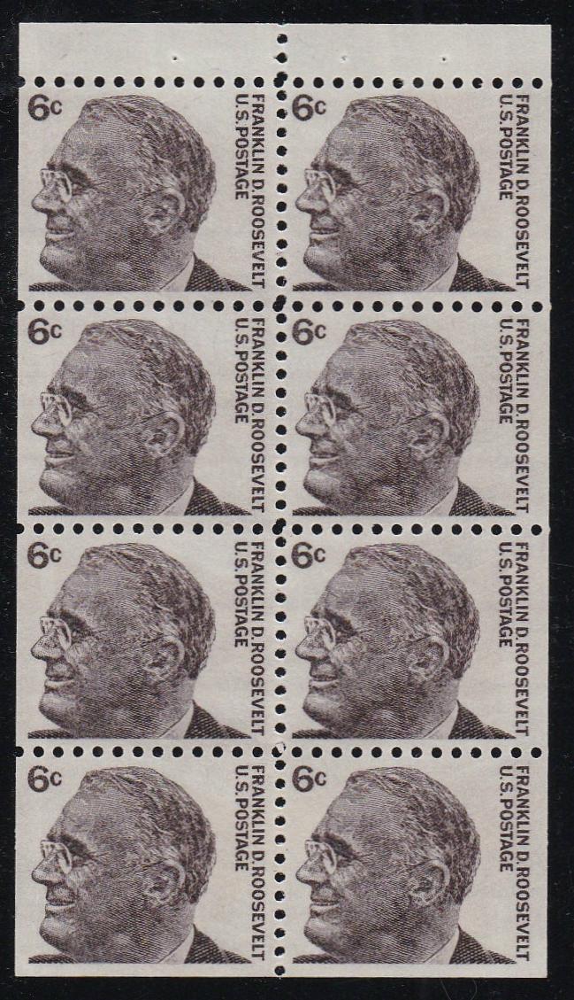 # 1284b (1967) FDR - Bklt pane, XF MNH [2]
