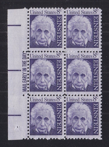 # 1285a (1966) Einstein, Tagged - ME BK/6, L, MNH