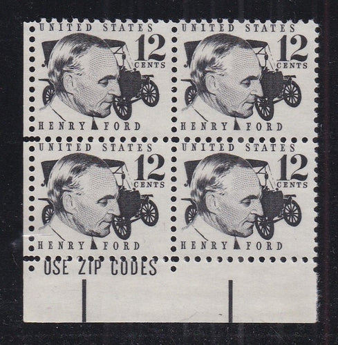 # 1286A (1968) Ford - Zip BK/4, LL, MNH